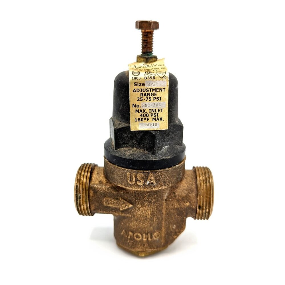 Apollo Conbraco 36C Series 3/4" 75# 400 psi Bronze Double Union Pressure Valve
